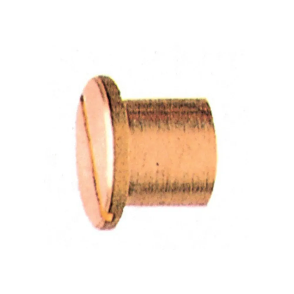 TESTINA CIECA 6MA OTTONE LUCIDO* (100