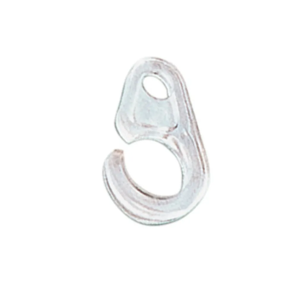 GANCIO P/BASTONE TENDA D 10 MM PLASTICA TRASP (500 GANCIO P/BASTONE TENDA D 10 MM PLASTICA TRASP (500