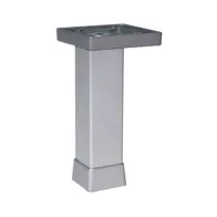 PIEDINO REGOLABILE ALLUM 100 MM P0702-Z ARGENTO (12