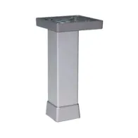 PIEDINO REGOLABILE ALLUM 150 MM P0702-Z ARGENTO (12