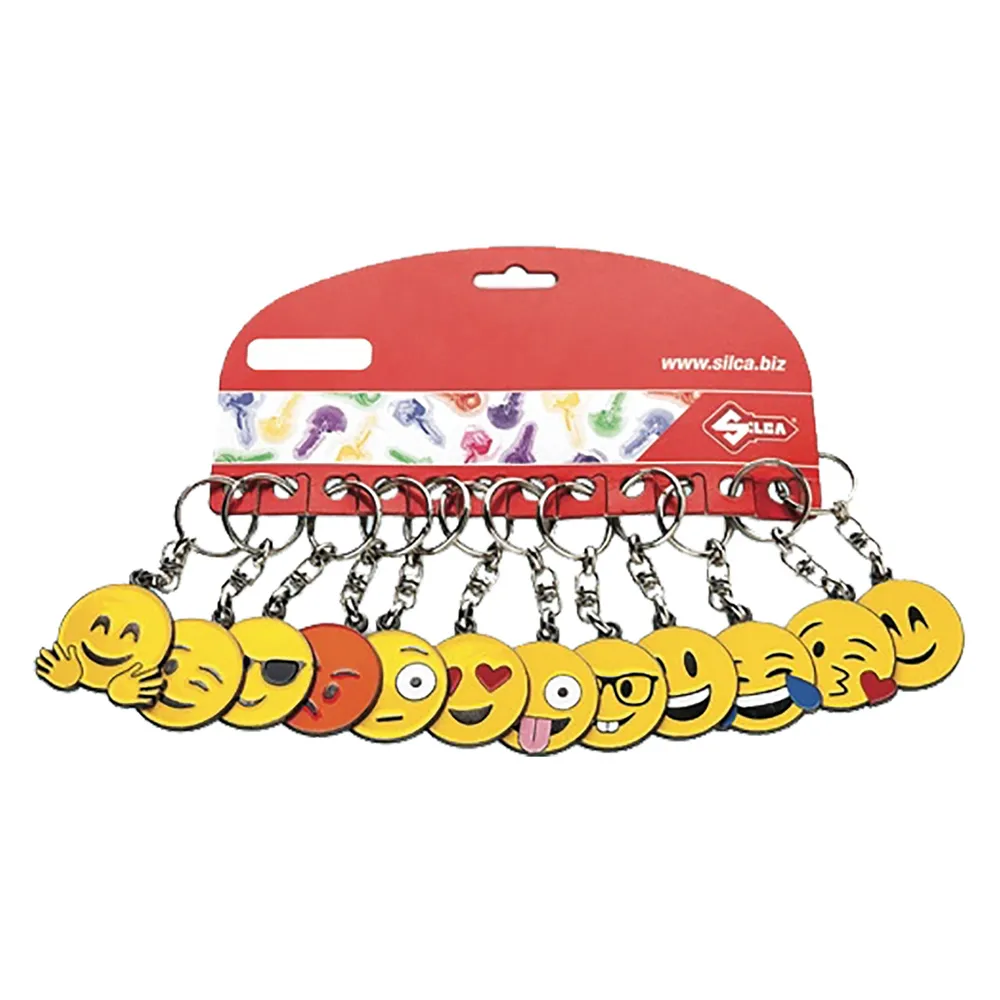 PORTACHIAVI 'EMOJI' cf. 12 pezzi (soggetti misti) - art. AVK7241 PORTACHIAVI 'EMOJI' cf. 12 pezzi (soggetti misti) - art. AVK7241