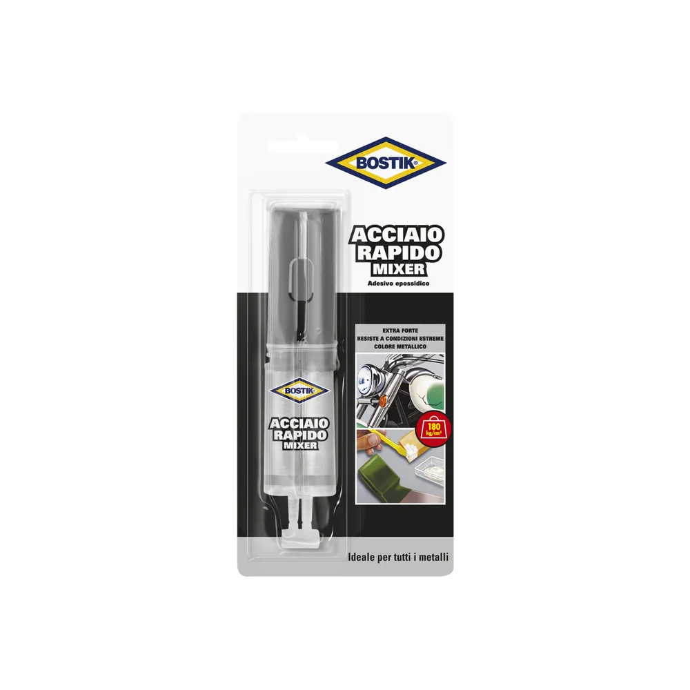 BOSTIK ACCIAIO RAPIDO MIXER 24 ML BLISTER (12