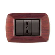 PLACCA LIFE LIVING PLAST LEGNO SCURO 3P (10