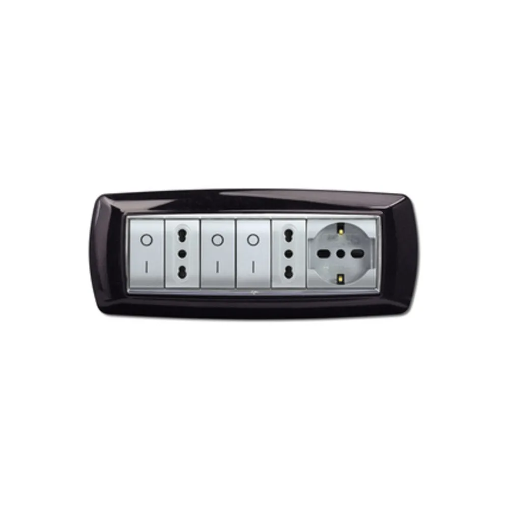 PLACCA LIFE LIVING PLAST NERO GLITTERING 7P