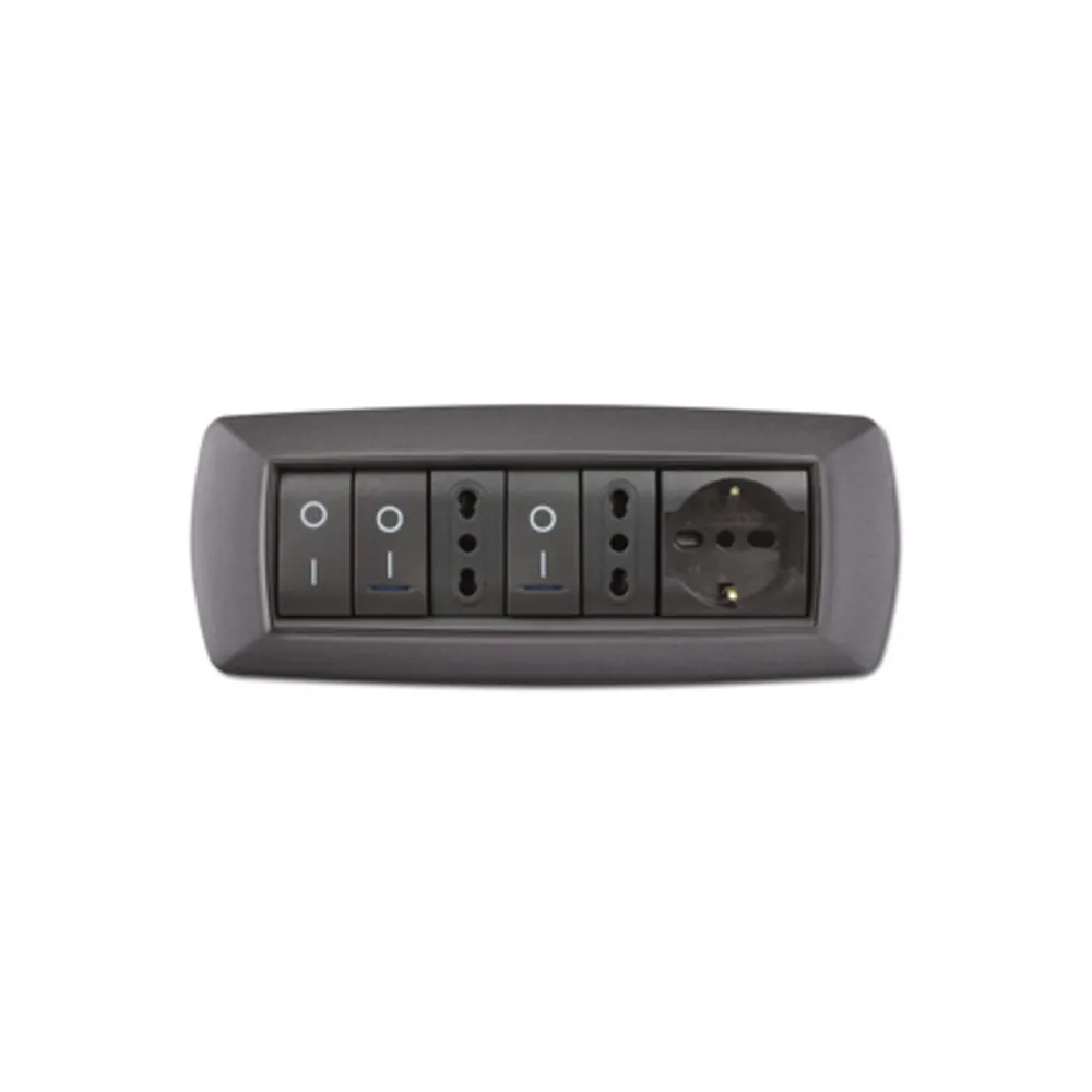 PLACCA LIFE LIVING PLAST GRIGIO CHIARO VULCAN 7P