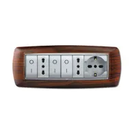 PLACCA LIFE LIVING PLAST LEGNO SCURO 7P