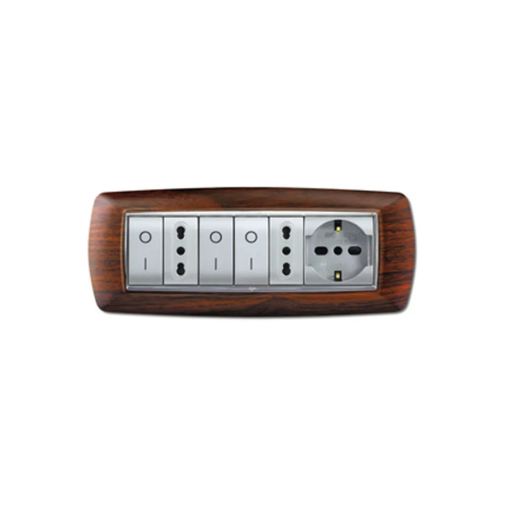 PLACCA LIFE LIVING PLAST LEGNO SCURO 7P
