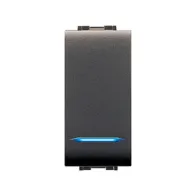 LIFE 4012 INTERRUTTORE UNIPOLARE ILLUM.LE GRIGIO (12