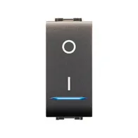 LIFE 4015 INTERRUTTORE BIPOLARE ILLUMIN.LE GRIGIO (12