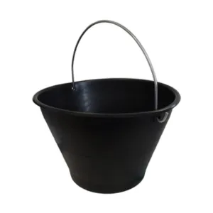 SECCHIO P/MURATORE PLAST C/ARCO NERO D 34CM 8 L (10
