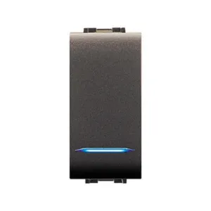 LIFE 4018 PULSANTE UNIPOLARE ILLUMIN.LE GRIGIO AN (12