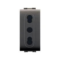 LIFE 4045 PRESA BIVALENTE GRIGIO ANTRACITE (12