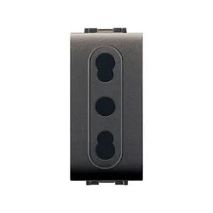 LIFE 4045 PRESA BIVALENTE GRIGIO ANTRACITE (12