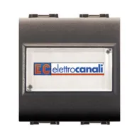 LIFE 4025 PULSANTE C/PORTANOME GRIGIO ANTRACITE (6