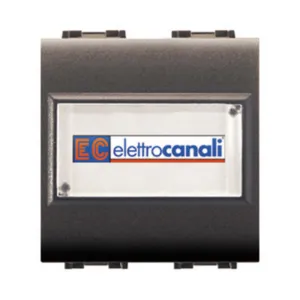 LIFE 4025 PULSANTE C/PORTANOME GRIGIO ANTRACITE (6