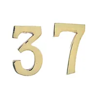 NUMERO CIVICO 5 IN OTTONE 100 MM (10