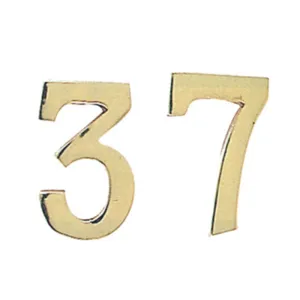 NUMERO CIVICO 5 IN OTTONE 100 MM (10