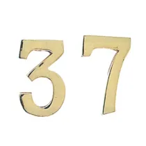 NUMERO CIVICO 6 IN OTTONE 100 MM (10