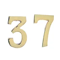 NUMERO CIVICO 7 IN OTTONE 100 MM (10