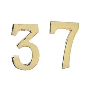 NUMERO CIVICO 7 IN OTTONE 100 MM (10