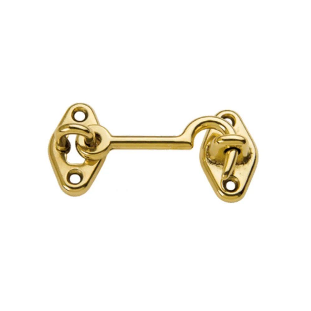 GANCIO FERMAFINESTRA OTTONE LUCIDO 60 MM** (25 GANCIO FERMAFINESTRA OTTONE LUCIDO 60 MM** (25