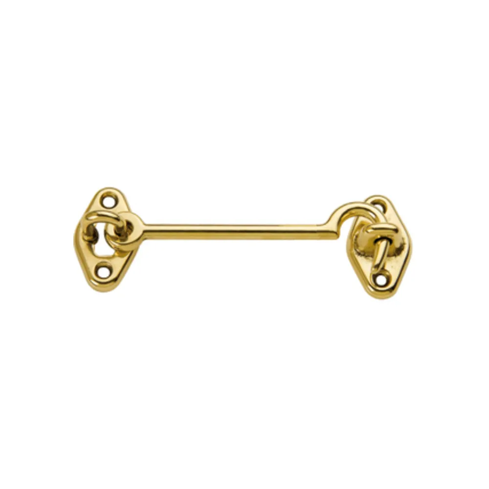 GANCIO FERMAFINESTRA OTTONE LUCIDO 100 MM** (25 GANCIO FERMAFINESTRA OTTONE LUCIDO 100 MM** (25