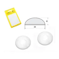 PARACOLPO GOCCIA ADESIVO 24X8 TRASPAR BL 4 PZ* (12