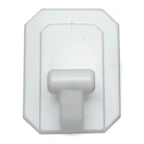 GANCIO ADESIVO GIGANTE PLASTICA 60X80 MM BIANCO (25
