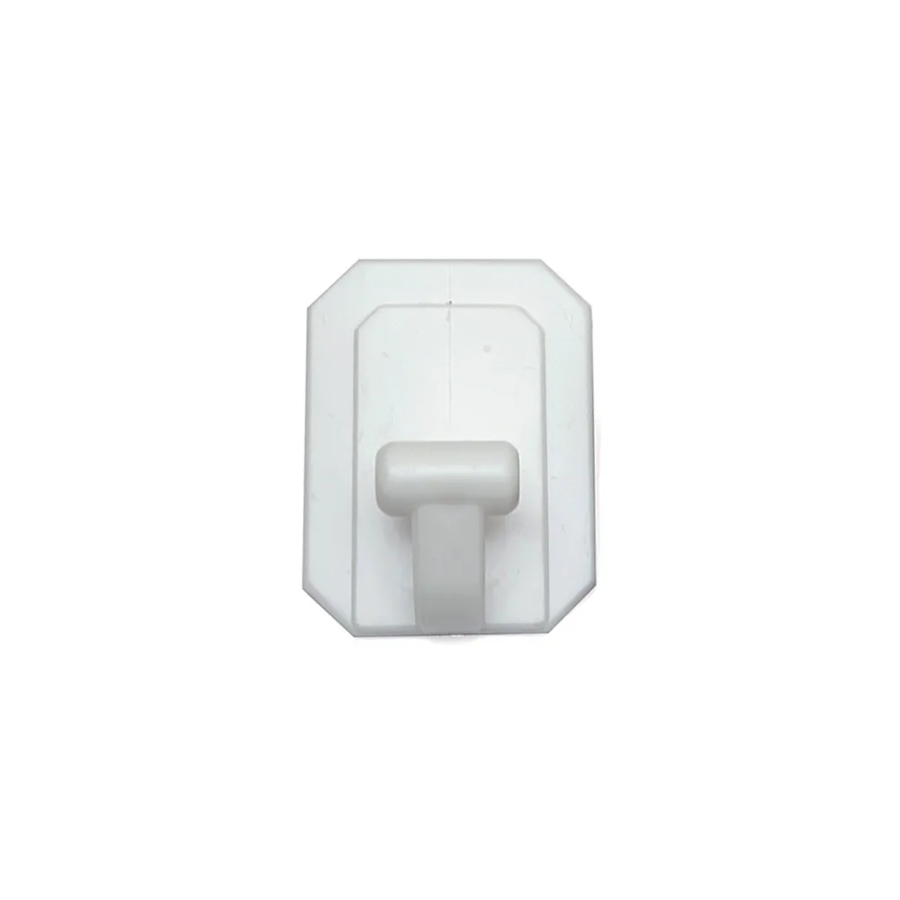GANCIO ADESIVO GIGANTE PLASTICA 60X80 MM BIANCO (25