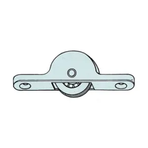 OMGE  105 CARRELLO C/RUOTA CEMENTATO D 18 MM* (50