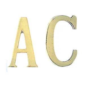 LETTERA C IN OTTONE 75 CM (10