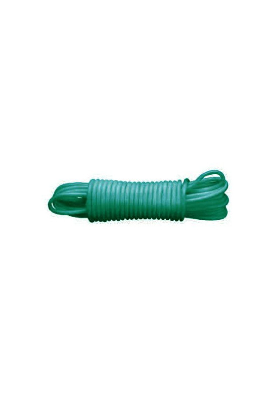 Corde à linge en plastique vert de Ø 5 mm. de diamètre pour 15 mètres.