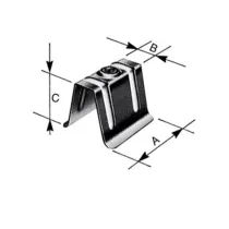 CAPPELLOTTO IN LAMIERA ZINCATA 50X20X40 MM (100