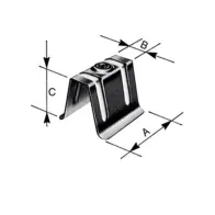 CAPPELLOTTO IN LAMIERA ZINCATA 50X20X40 MM (100
