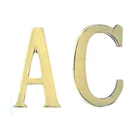 LETTERA D IN OTTONE 75 MM (10