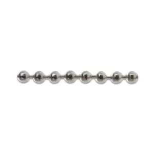 CATENA A PERLINE OTTONE NICHELATO D 3