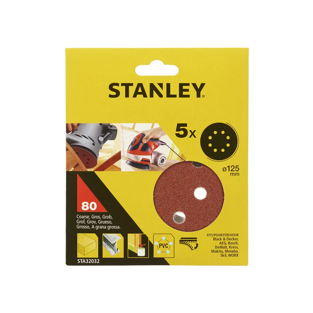 PIRANHA STANLEY STA32032 (X32032) 5 DISCHI VEL. ROT ORB. 125 GR.80