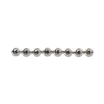 CATENA A PERLINE OTTONE NICHELATO D 4