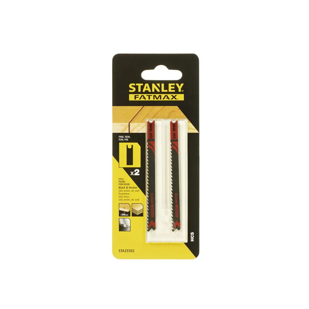 PIRANHA STANLEY STA25502 (X25502) 2 LAME LEGNO HI-TECH T/FINE ATT.AD U