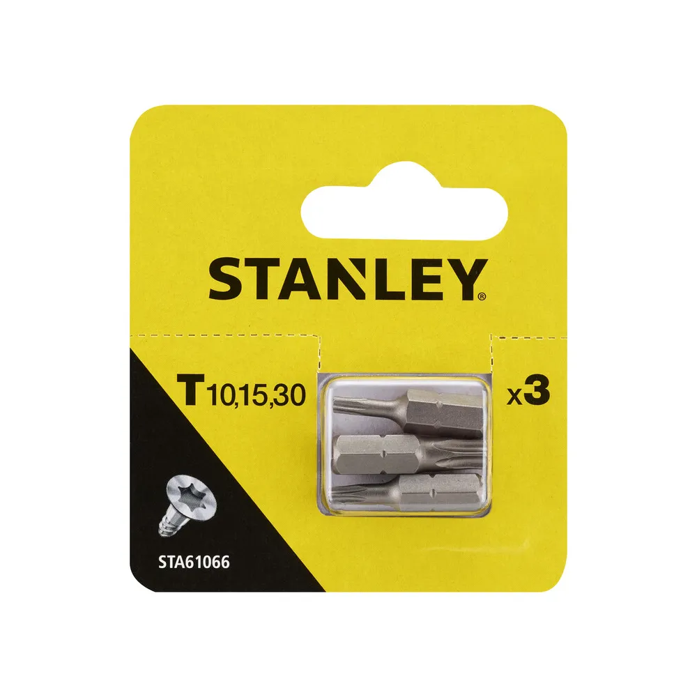 PIRANHA STANLEY STA61066 (X61066) 3 INSERTI MM.25 TX 10-15-30