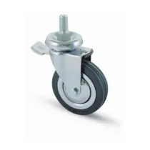 RUOTA CARRELLO D  80 MM GOMMA 155/BIS-B PER 12MA FRENO