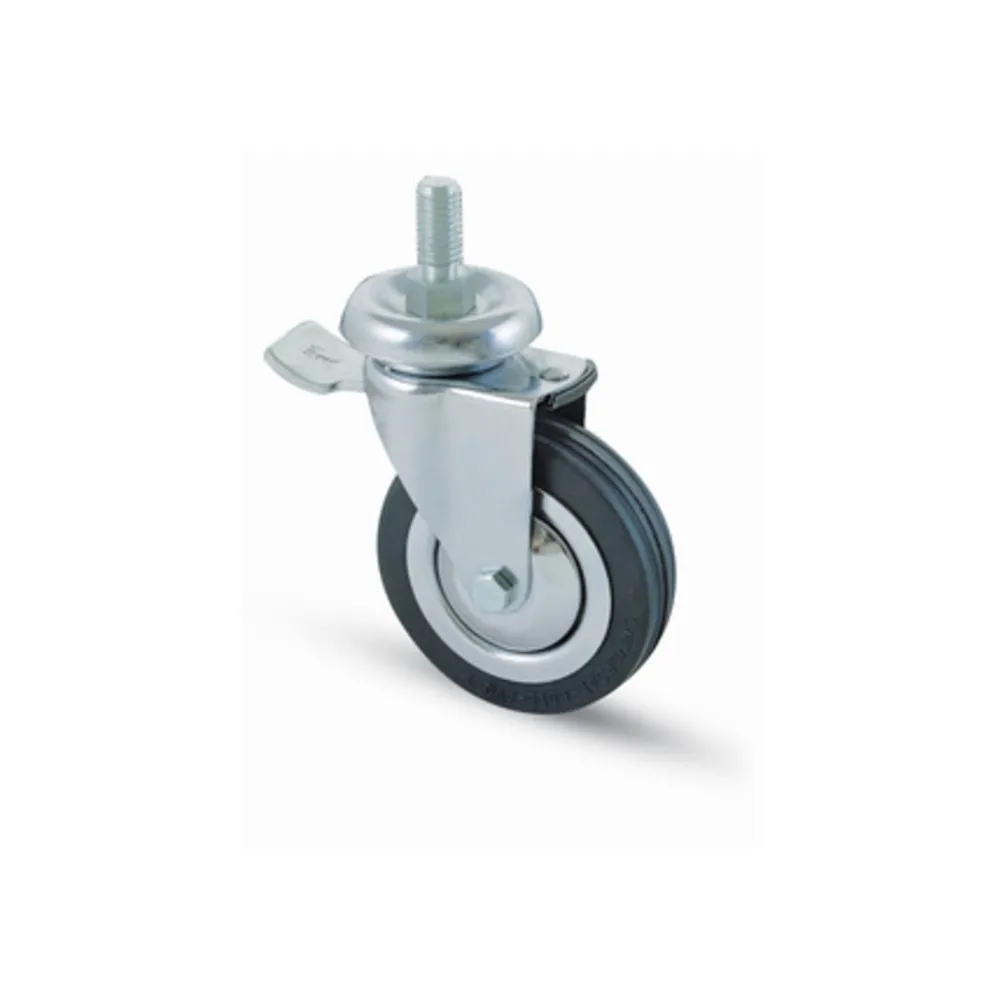RUOTA CARRELLO D  80 MM GOMMA 155/BIS-B PER 12MA FRENO