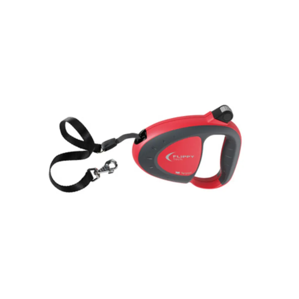 GUINZAGLIO P/CANI FLIPPY ONE TAPE MEDIUM ROSSO