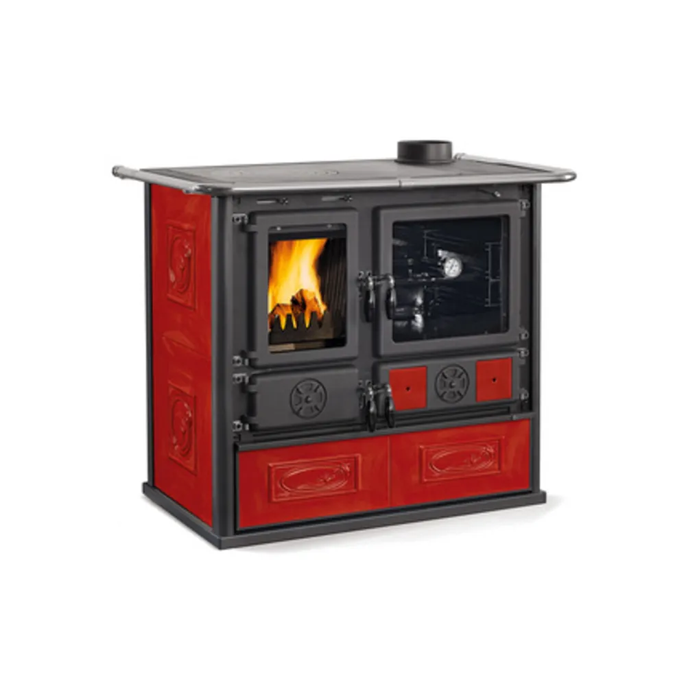 CUCINA LEGNA 8.8 KW ROSA 5.0 VST BORDEAUX