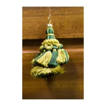 FIOCCO P/TENDA SHANTOU 9 CM VERDE E ORO (6