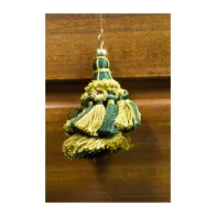 FIOCCO P/TENDA SHANTOU 9 CM VERDE E ORO (6