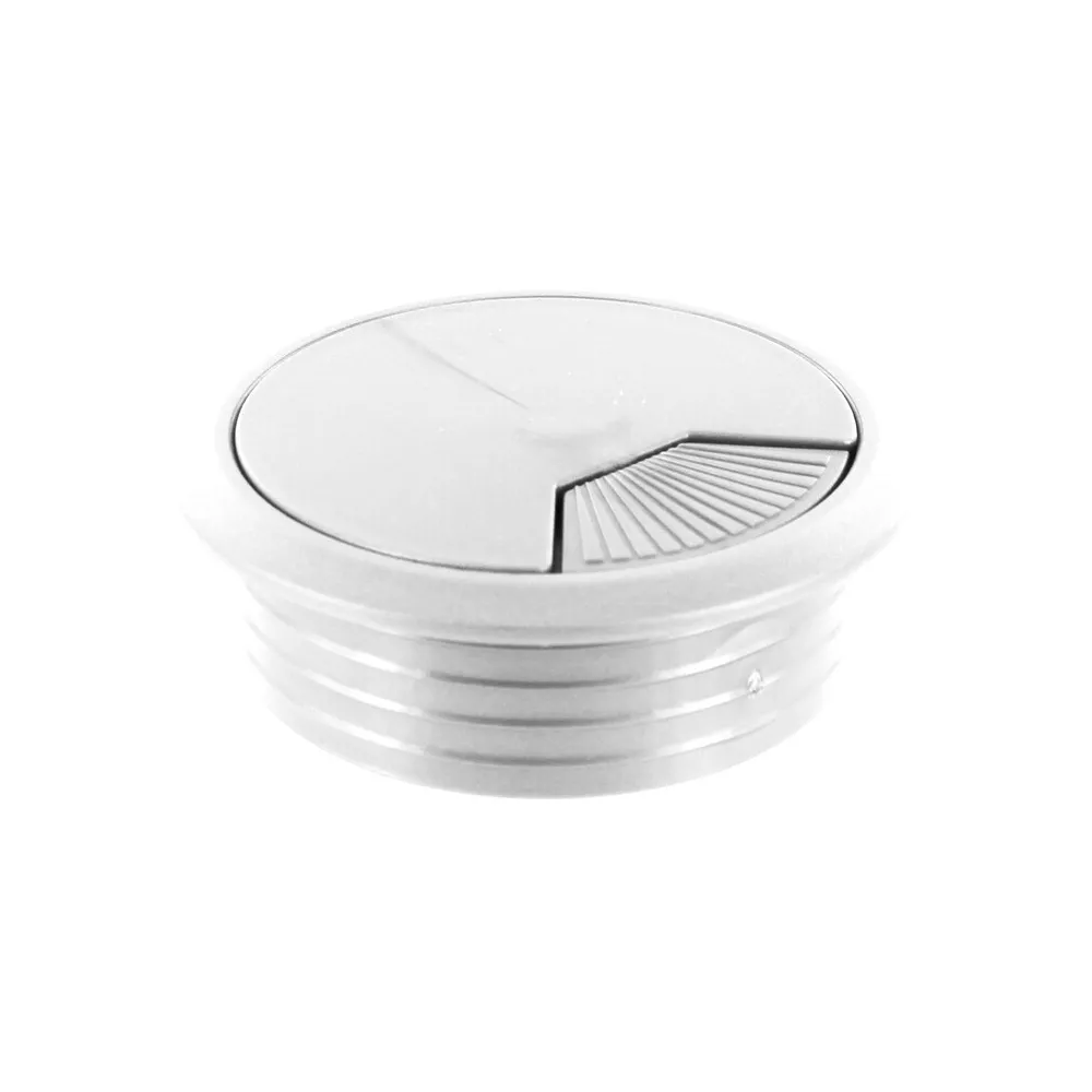 BOCCHETTA PASSACAVI D 60 MM PLASTICA BIANCO (20 BOCCHETTA PASSACAVI D 60 MM PLASTICA BIANCO (20