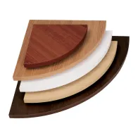 MENSOLA ANGOLO SQUADRATA BIANCA 25X25X1