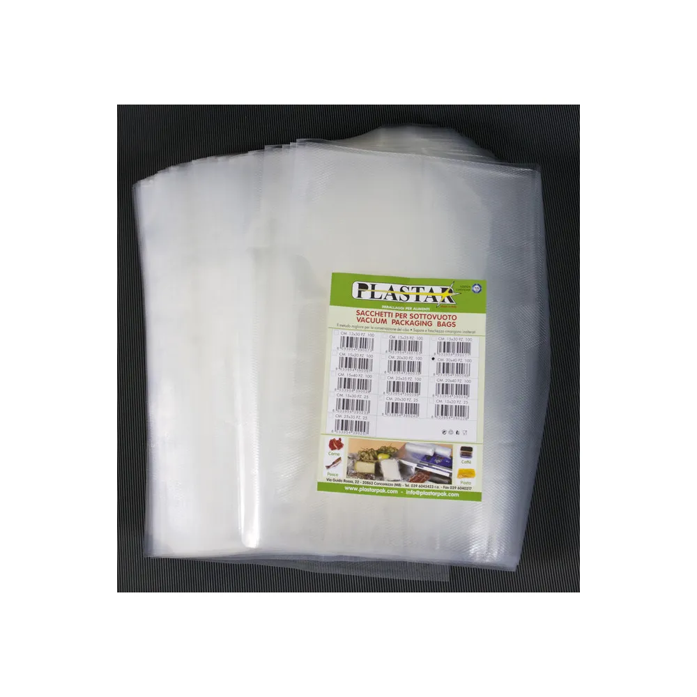 BUSTA GOFFRATA 40X60 CM P/SOTTOVUOTO 100 PZ