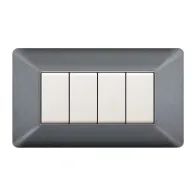 PLACCA EASY MATIX GRIGIO CHIARO 4P